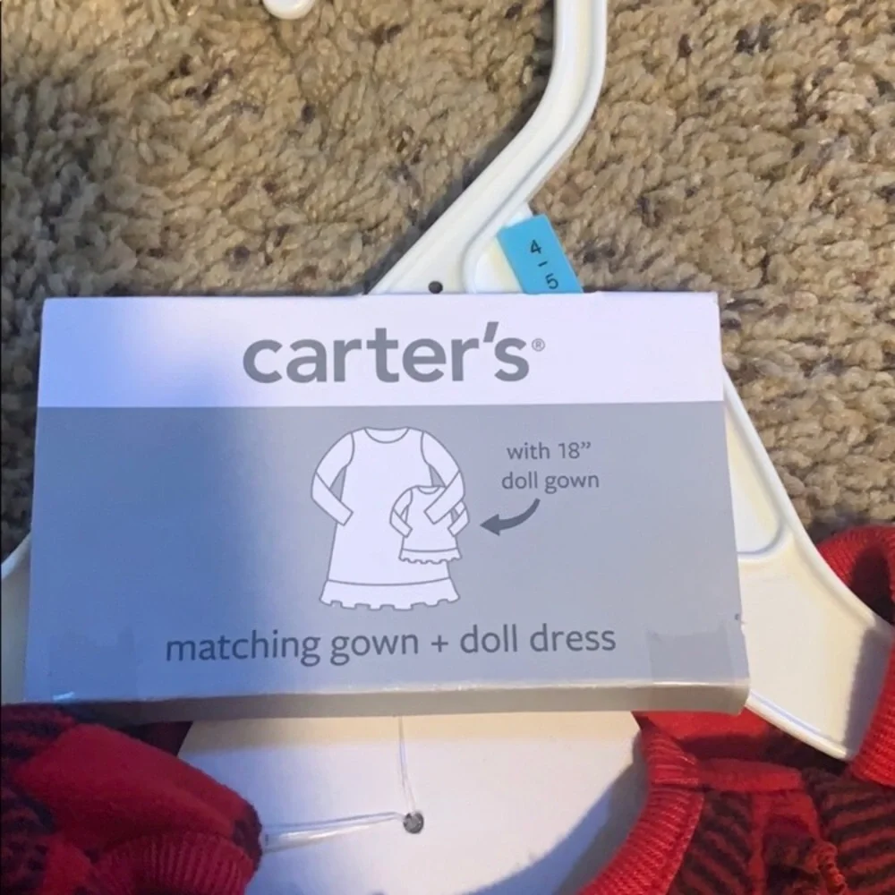Carter’s Buffalo check girls Christmas dress 14 flannel